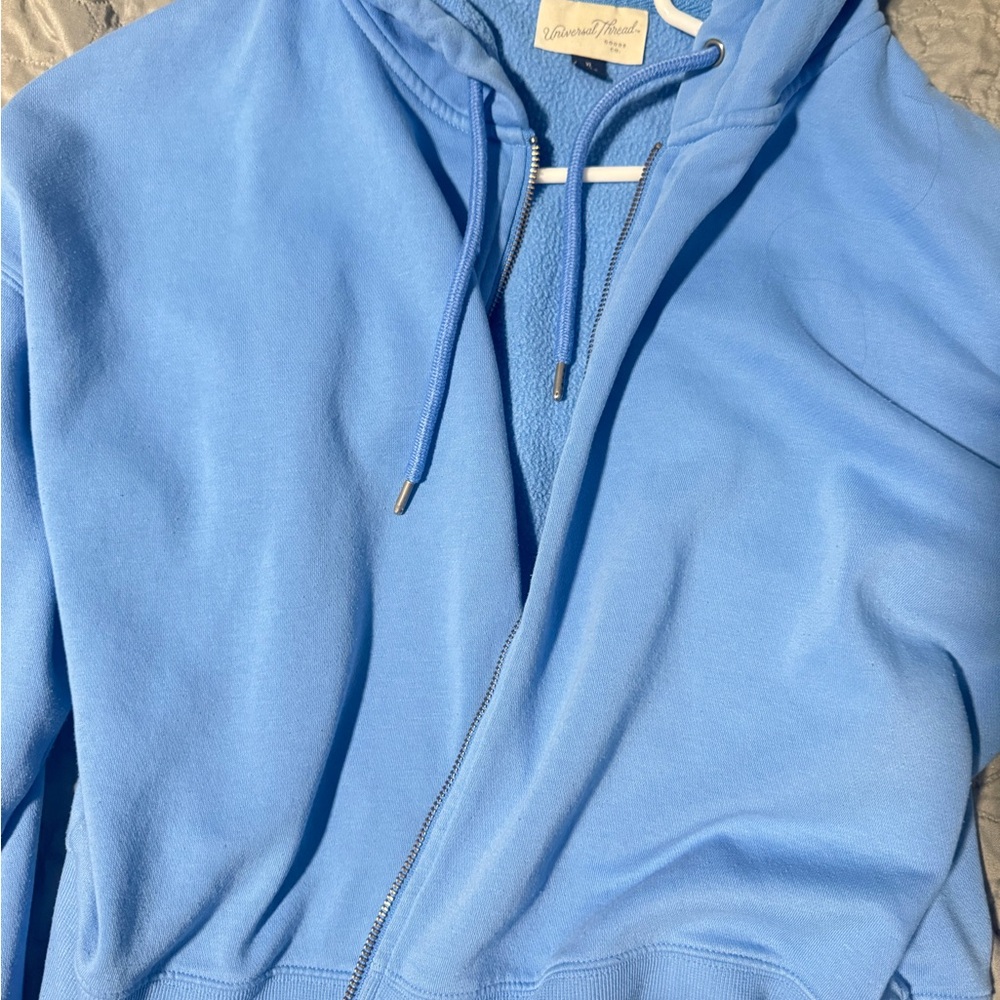 Target Blue Women's Zip-Up Cardigan